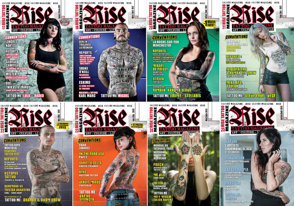 Covers Rise Tattoo Magazine - 2011-2013