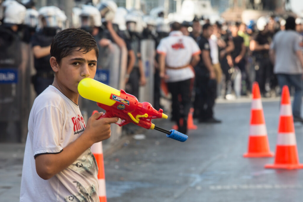 Violent demonstration @ Taksim, Istanbul - July 6th 2013