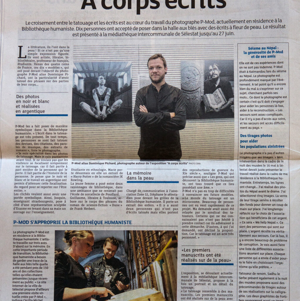Dernières Nouvelles d'Alsace - A Corps Ecrits - 06 avril 2015